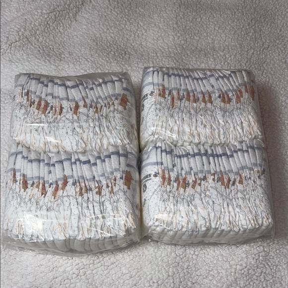 2 Pkgs of Huggies Cozy White and Blue Diaper Cover with Soft Texture 22 Pcs Sz-N - Picture 1 of 2